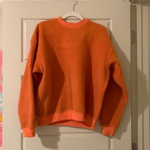 Outdoor Voices Mega Fleece Orange Crewneck sz Medium